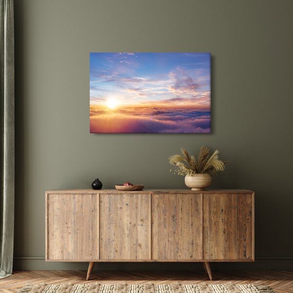 Kép - Naplemente a felhők felett (90x60 cm)