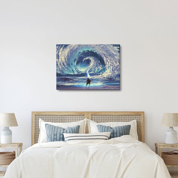 Kép - Illusztráció egy lándzsás fiúról (70x50 cm)