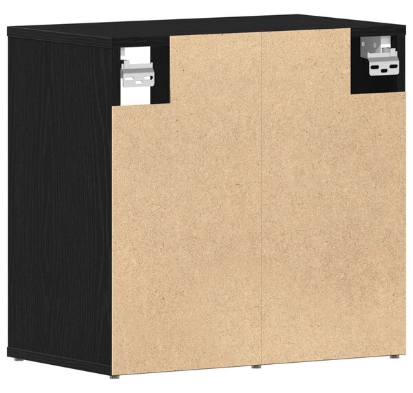 Cipőszekrény 2 pcs Fekete tölgy 52 x 30 x 50,5 cm Faanyag