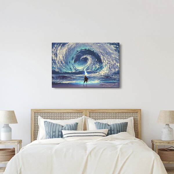 Kép - Illusztráció egy lándzsás fiúról (90x60 cm)