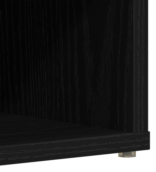 Cipőszekrény 2 pcs Fekete tölgy 52 x 30 x 50,5 cm Faanyag