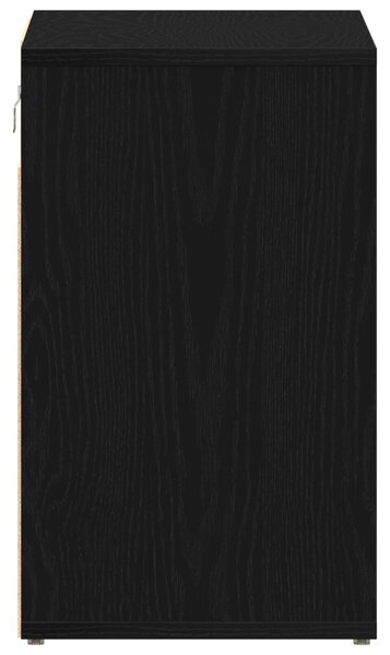 Cipőszekrény 2 pcs Fekete tölgy 52 x 30 x 50,5 cm Faanyag