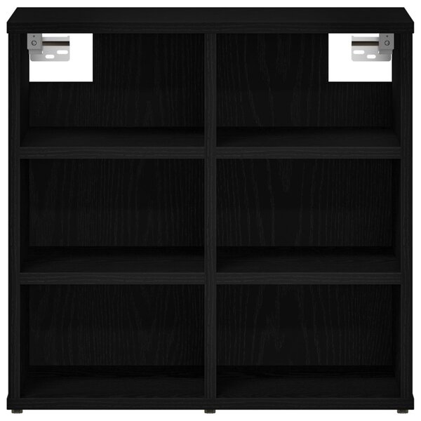 Cipőszekrény 2 pcs Fekete tölgy 52 x 30 x 50,5 cm Faanyag