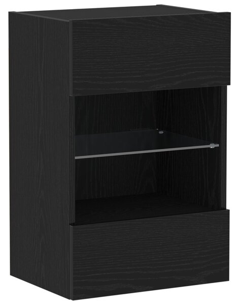 TV szekrény garnitúra Fekete 40 x 30 x 60,5 cm Faanyag