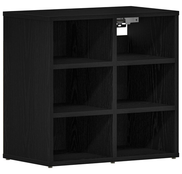 Cipőszekrény 2 pcs Fekete tölgy 52 x 30 x 50,5 cm Faanyag