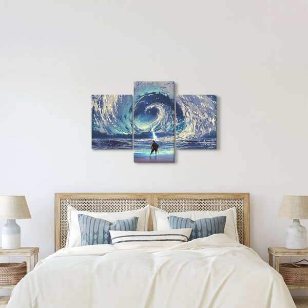 Kép - Illusztráció egy lándzsás fiúról (90x60 cm)