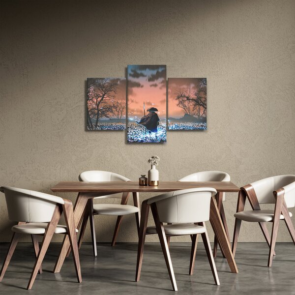 Kép - Egy harcos illusztrációja (90x60 cm)