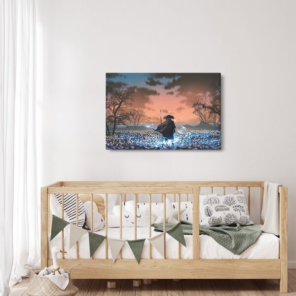 Kép - Egy harcos illusztrációja (90x60 cm)