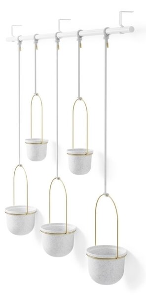 Umbra Triflora 5 Large Függő Virágtartó Fehér/Réz