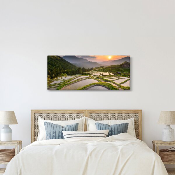 Kép - Rizsteraszok (120x50 cm)