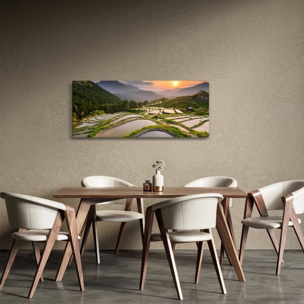 Kép - Rizsteraszok (120x50 cm)