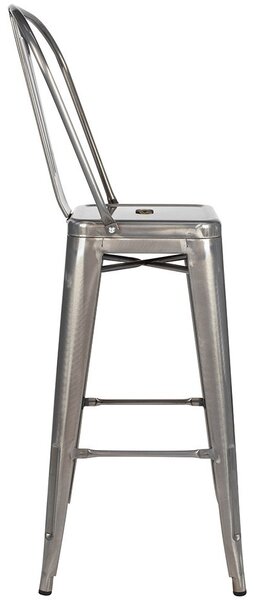 King Home Tower Big Back Fém Bárszék 76