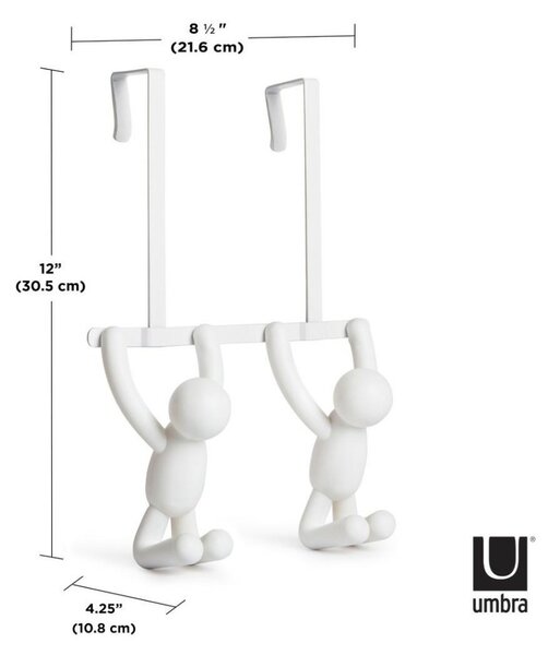 Umbra Buddy Dupla Ajtóakasztó Fehér