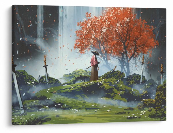 Kép - A kardok kertjének illusztrációja (70x50 cm)