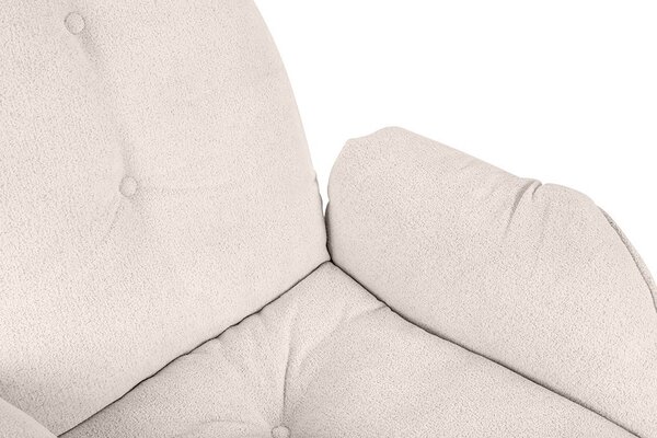 King Home Carino Forgó Fotel Teddy Bézs Kényelmes