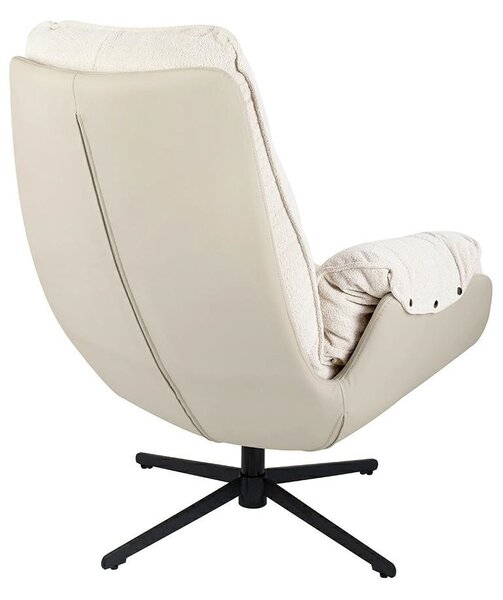 King Home Carino Forgó Fotel Teddy Bézs Kényelmes