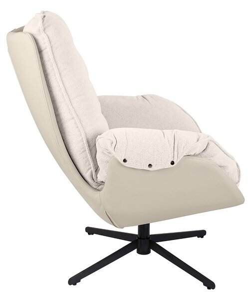 King Home Carino Forgó Fotel Teddy Bézs Kényelmes