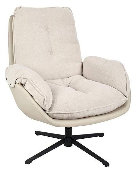 King Home Carino Forgó Fotel Teddy Bézs Kényelmes
