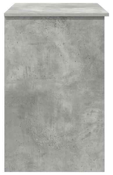 Íróasztal tárolóval beton szürke 90x49.5x75 cm Mérnöki fa