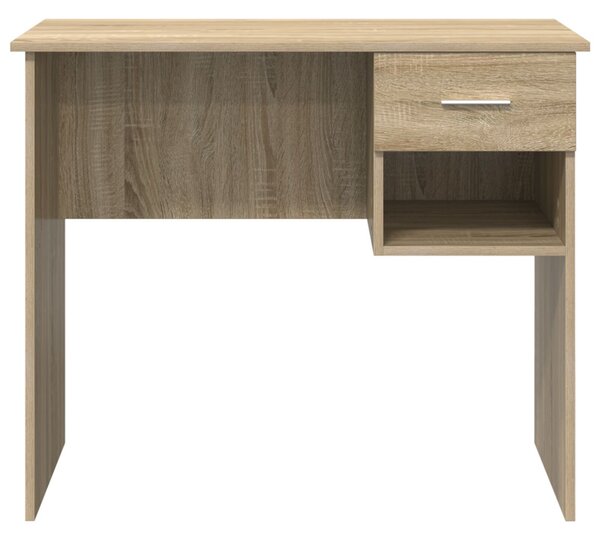 Íróasztal tárolóval Sonoma tölgy 90x49.5x75 cm módosított fa