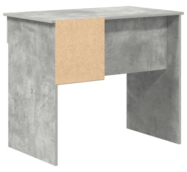 Íróasztal tárolóval beton szürke 90x49.5x75 cm Mérnöki fa