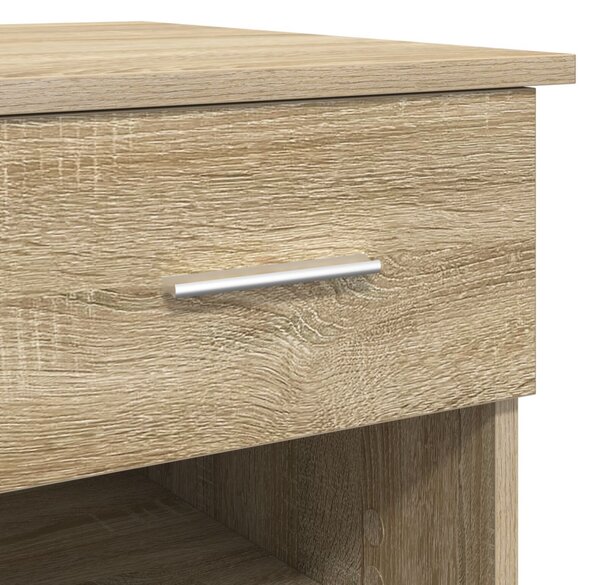 Íróasztal tárolóval Sonoma tölgy 90x49.5x75 cm módosított fa