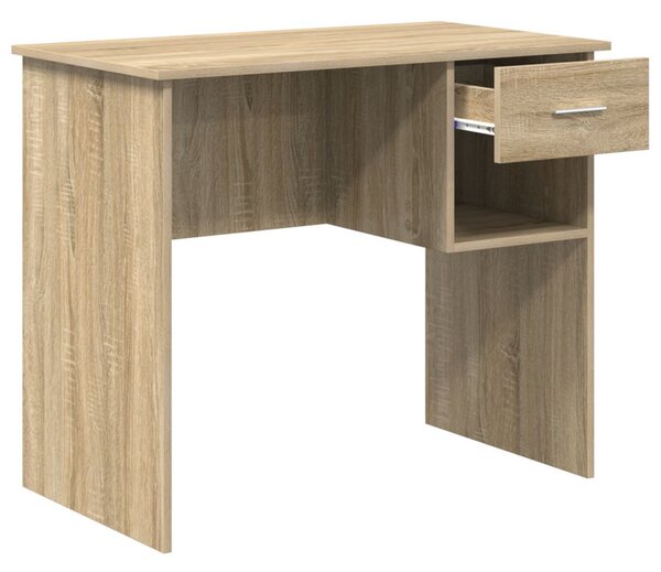 Íróasztal tárolóval Sonoma tölgy 90x49.5x75 cm módosított fa
