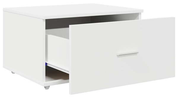 Gördíthető fiókos szekrény Fehér 55x45x33.5 cm MDF