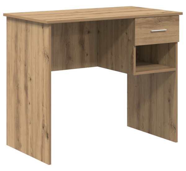 Íróasztal tárolóval Mesteri tölgy 90x49.5x75 cm Szerelt fa
