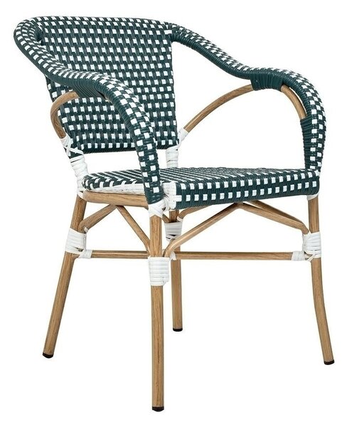 King Home Miramar Kávéházi Türkiz Rattan Kerti Szék