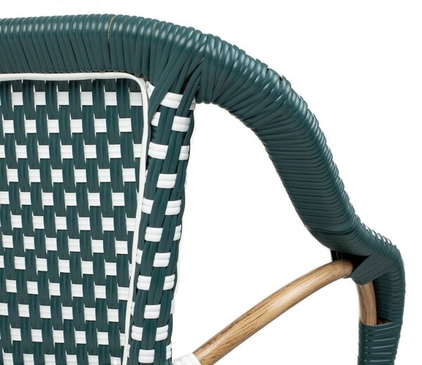 King Home Miramar Kávéházi Türkiz Rattan Kerti Szék
