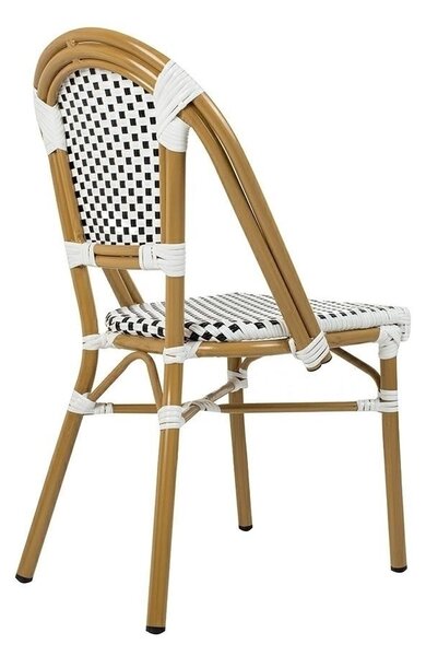 King Home Cafe Paris Alumínium Rattan Szék Fehér