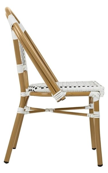 King Home Cafe Paris Alumínium Rattan Szék Fehér