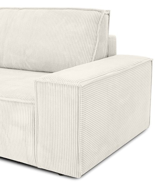 King Home Pillow Kihúzható Kord Kanapé Világos Bézs