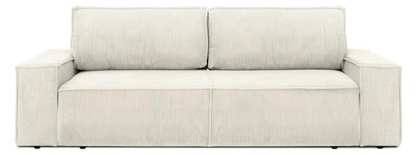 King Home Pillow Kihúzható Kord Kanapé Világos Bézs