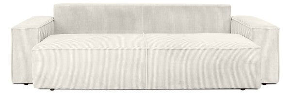 King Home Pillow Kihúzható Kord Kanapé Világos Bézs