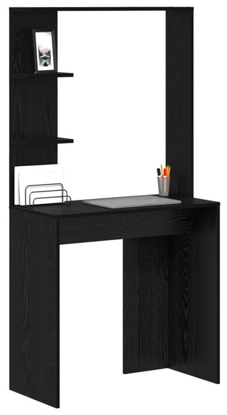 Asztal Fekete tölgy Szerelt Fa 78,5 x 37 x 154,5 cm