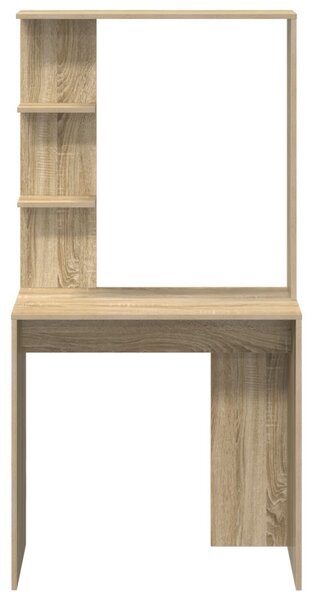 Asztal polcokkal Sonoma tölgy 78,5 x 37 x 154,5 cm Faanyag