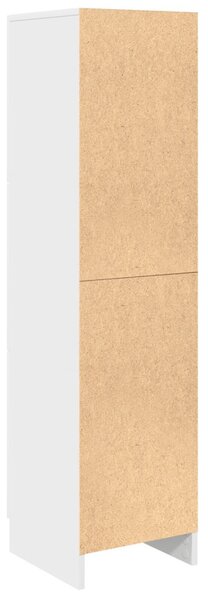 Magas Tároló Fehér 31,5 x 32 x 124 cm Faanyag