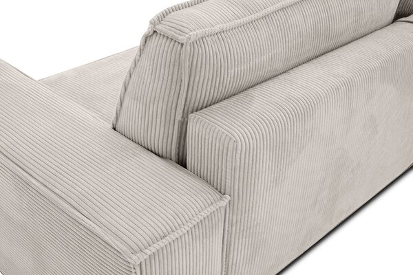 King Home PILLOW Kihúzható Kanapé Kordszövet Téglavörös