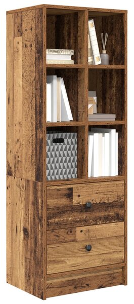 Magasfiú fiókkal Öreg fa 45,5 x 34 x 127 cm