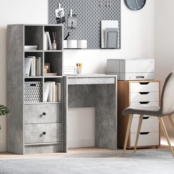 Íróasztal Beton szürke Forgácslap 60 x 40 x 76 cm Íróasztal