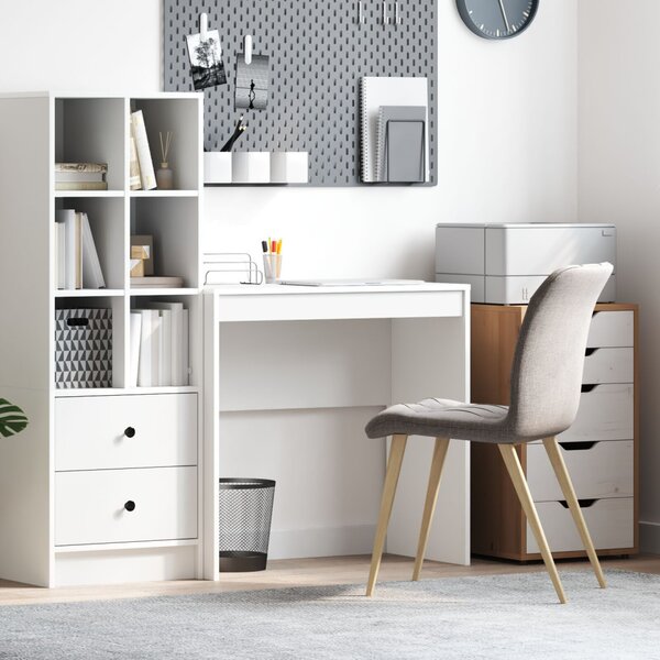 Íróasztal Fehér MDF 80 x 40 x 76 cm Egyszerű Íróasztal