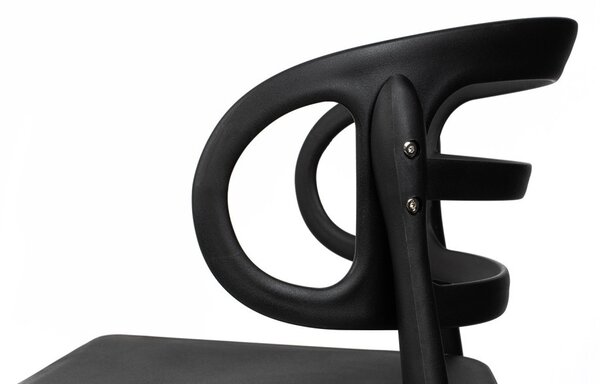 King Home Marcus Polipropilén Szék Fekete Ergonomikus