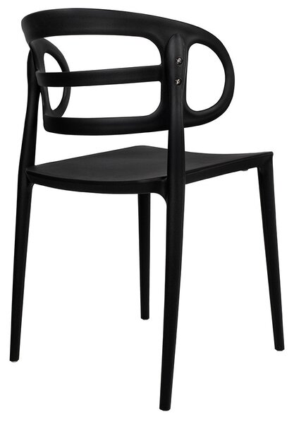 King Home Marcus Polipropilén Szék Fekete Ergonomikus