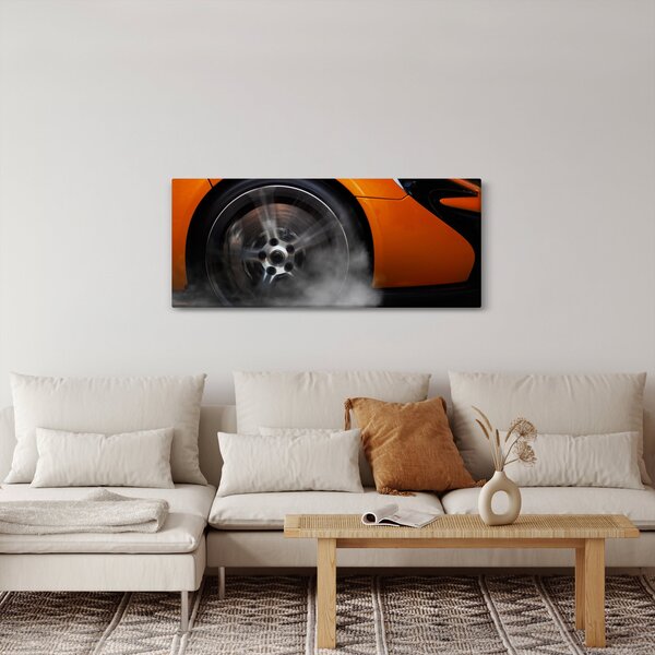 Kép - Narancssárga sportautó (120x50 cm)