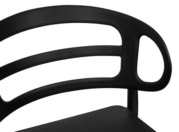 King Home Marcus Polipropilén Szék Fekete Ergonomikus