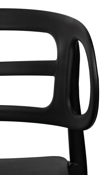 King Home Marcus Polipropilén Szék Fekete Ergonomikus