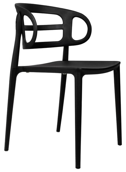 King Home Marcus Polipropilén Szék Fekete Ergonomikus