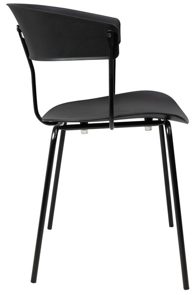 King Home JETT Polipropilén Szék Fekete Modern